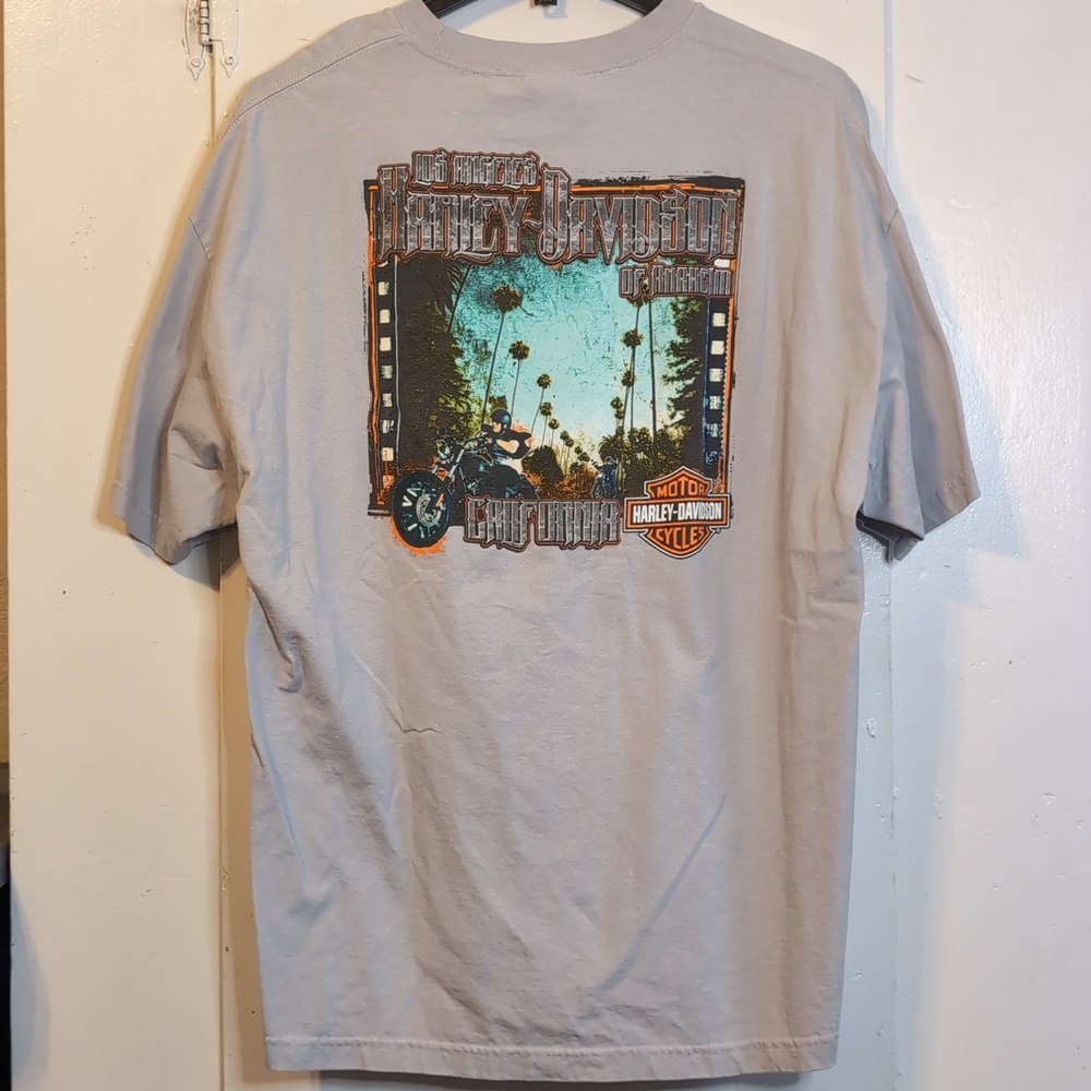 Harley Davidson Los Angeles, CA logo tee mens XXL